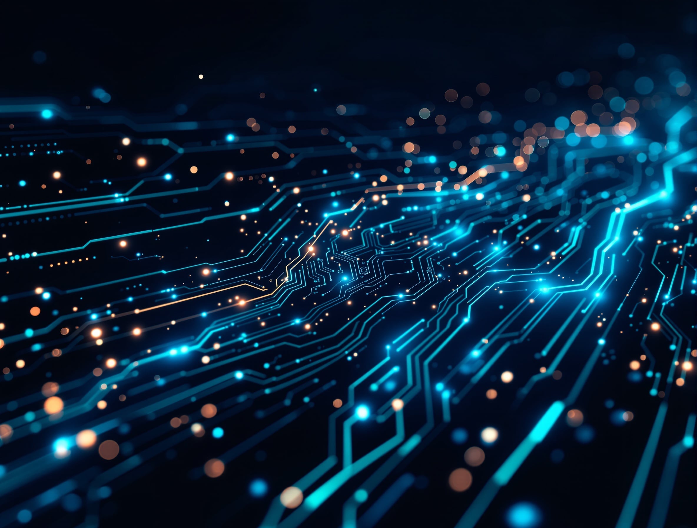 90-day AI transformation roadmap — flowing digital pathways representing the strategic journey from audit to optimisation