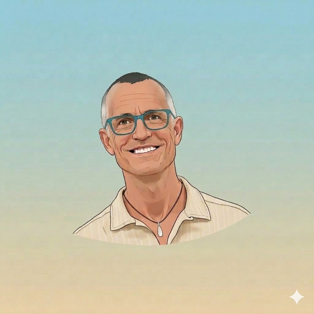 Max, Founder of Evolve with AI — illustrated Maxi AI avatar